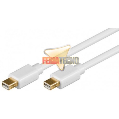 CABLE MINI DISPLAY PORT 1,5 METROS, BLANCO