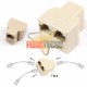 SPLITTER RJ45, DUPLICADOR PARA CONEXIÓN DE RED