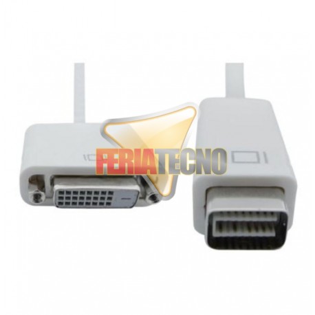 ADAPTADOR MINI DVI MACHO A DVI-D HEMBRA