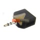 SPLITTER STEREO 3.5MM PLUG A 2 JACK, NEGRO. PARA 2 AUDIFONOS.