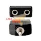 SPLITTER STEREO 3.5MM PLUG A 2 JACK, NEGRO. PARA 2 AUDIFONOS.