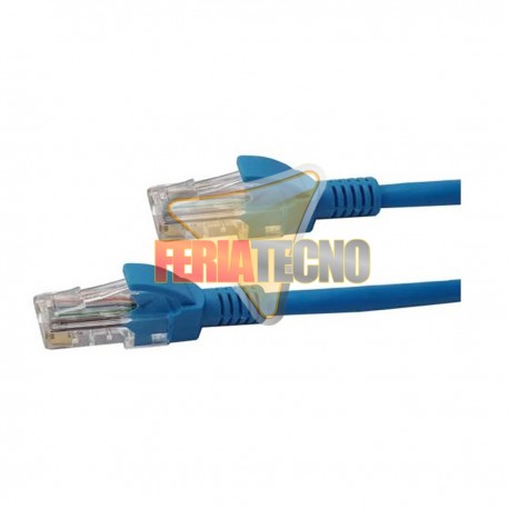 CABLE PATCH UTP CAT6 0,5 MTS. AZUL.
