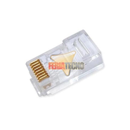 CONECTOR RJ45 CAT6 , 10 UNIDADES