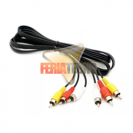 CABLE 3 RCA A 3 RCA 1,8 MTS.