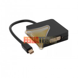 ADAPTADOR MINI DP A VGA + HDMI + DVI M-H