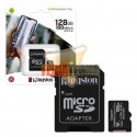 MEMORIA MICRO SD 128 GB CLASE 10 + ADAPTADOR, CANVAS SELECT PLUS, KINGSTON