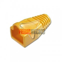 FUNDA, CAPUCHON PARA CONECTOR RJ45, 10 UNI. AMARILLO