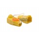 FUNDA, CAPUCHON PARA CONECTOR RJ45, 10 UNI. AMARILLO