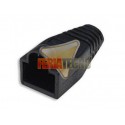 FUNDA, CAPUCHON PARA CONECTOR RJ45, 10 UNI. NEGRO