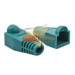 FUNDA, CAPUCHON PARA CONECTOR RJ45, 10 UNI. VERDE