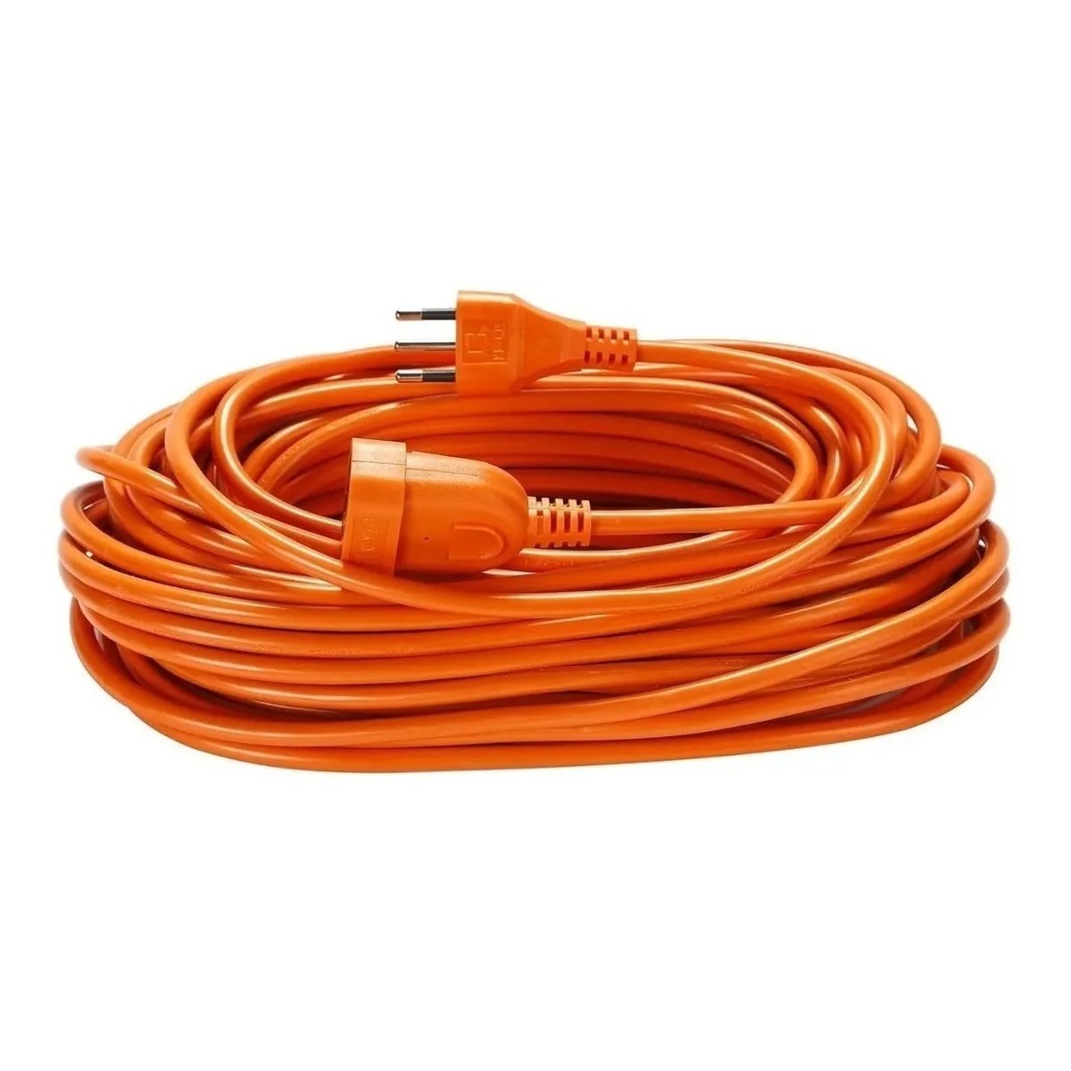color naranja 20 m Cable alargador para cortacésped 