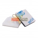 BASE PARA AMARRA PLASTICA 2X2 CMS. BLANCA (10 UNIDADES)