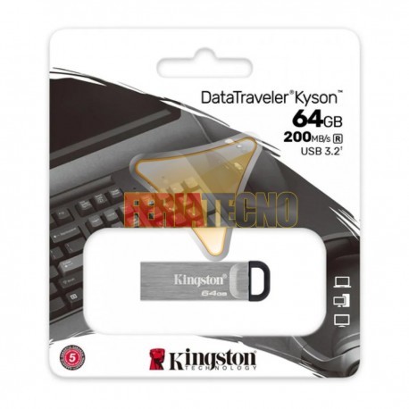 PENDRIVE 16 GB USB 2.0, KINGSTON, METALICO 