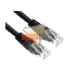 CABLE PATCH UTP CAT6 0,3 MTS. NEGRO