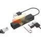 ADAPTADOR USB 2.0 A RJ45 (LAN) CON 3 PUERTOS USB HUB