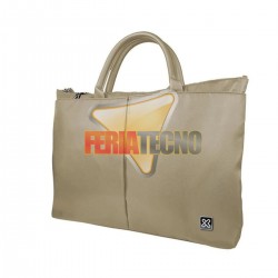 CARTERA PARA NOTEBOOK BEIGE, HASTA 15.6"