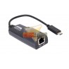 ADAPTADOR USB-C A USB-A RJ45 (RED, LAN), NEGRO