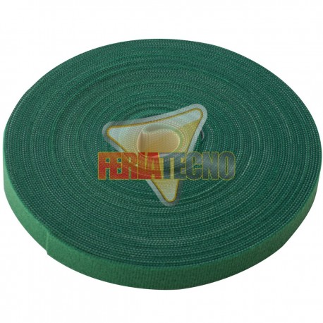 VELCRO DOBLE FAZ 20 MTS X 2CM ANCHO. VERDE AMARRA CABLES