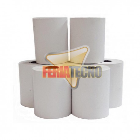 40 ROLLOS DE PAPEL TERMICO DE 57MM X 20 METROS. 48 GRS.