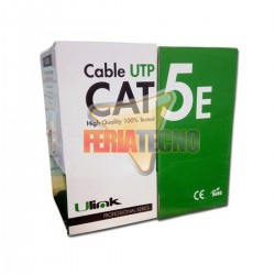  CABLE UTP CAT5E, 24 AWG, CCA, 305 MTS. HASTA 60 METROS.