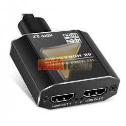 SPLITTER HDMI AMPLIFICADO 2 SALIDAS 2.0, 4K