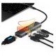 ADAPTADOR USB-C A HDMI, USB 3.0, 2 USB 2.0, USB-C CARGA
