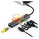 ADAPTADOR USB-C A HDMI, 3 USB 3.0, RJ45(LAN), USB-C CARGA