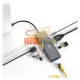 ADAPTADOR USB-C A HDMI, 3 USB 3.0, RJ45(LAN), 3.5, SD, MICRO SD, USB-C CARGA