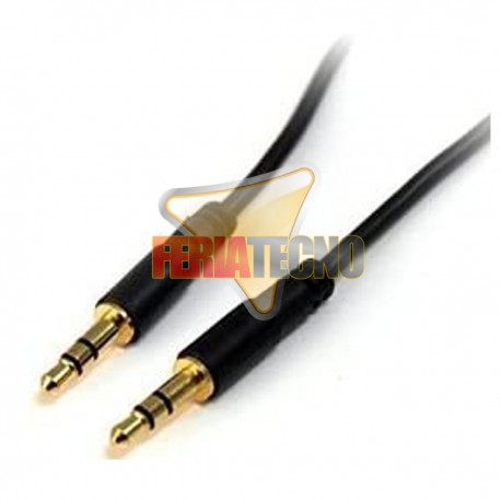 CABLE DE AUDIO PLUG 3.5MM 20 METROS M/M. CON.BAÑO ORO