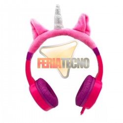 AUDIFONO PARA NIÑA MONSTER, UNICORNIO ROSADO, COOLKID