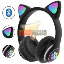 AUDIFONO BLUETOOTH OREJAS DE GATO, MONSTER NEGRO. CAT EARS