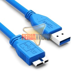 CABLE USB 3.0 A MICRO B M/M 1,8 METROS (DISCO DURO)