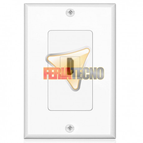 PLACA A MURO 1 PUERTO HDMI, V. 1.4, H/H, 10 CMS. MODULO