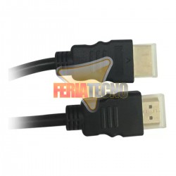 CABLE HDMI 1.5 MTS CONECTOR BAÑO ORO.