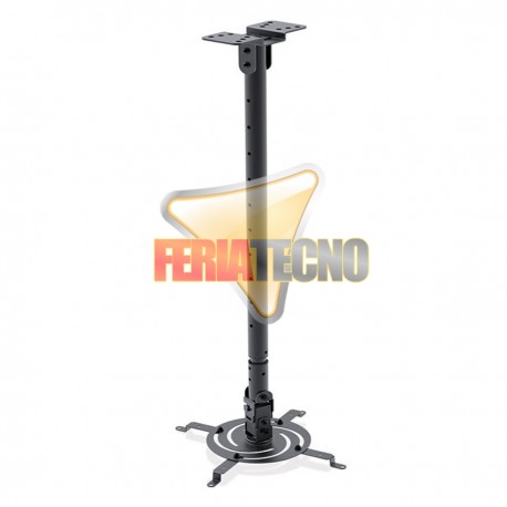 SOPORTE PARA PROYECTOR A TECHO, 85 Y 121 CM. 15KG. NEGRO