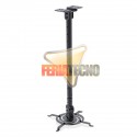 SOPORTE PARA PROYECTOR A TECHO, 85 Y 121 CM. 15KG. NEGRO