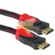 CABLE HDMI 15 MTS. CONECTOR BAÑO ORO, MALLA