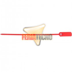 PRECINTO SELLO DE SEGURIDAD 40 CMS, NUMERADO, 100 UNIDADES, ROJO