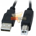 CABLE USB A-B PARA IMPRESORA M/M 1,8 MTS.