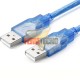 CABLE USB A-A M/M 1,5 MTS.COLOR AZUL