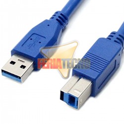 CABLE USB 3.0 A-B PARA IMPRESORA M/M 1,8 MTS.