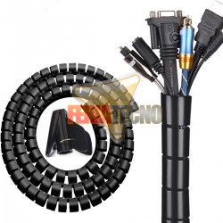 FUNDA PARA CABLE 1,5 METROS, ANCHO 20MM., NEGRA.