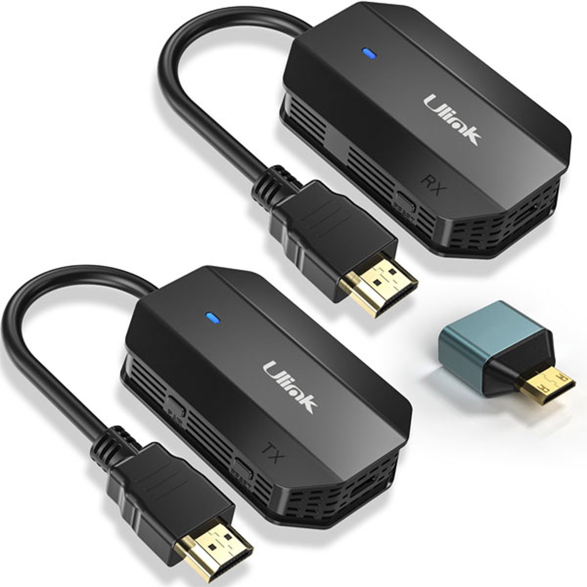 TRANSMISOR HDMI INALAMBRICO 30 METROS, ENERGIZADOS POR USB.