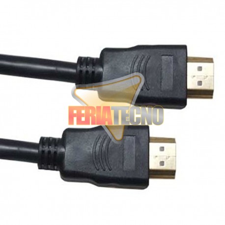 CABLE HDMI 2.0 4K 1,8 MTS. MACHO MACHO, CONEC. BAÑO ORO