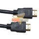 CABLE HDMI 2.0 4K 3 MTS. MACHO MACHO, CONEC. BAÑO ORO