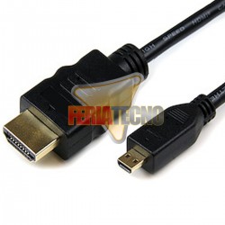 CABLE HDMI A MICRO HDMI 1,8 MTS.