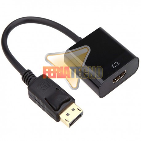  ADAPTADOR DISPLAY PORT MACHO A HDMI HEMBRA 