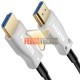 CABLE HDMI 2.0 4K 60 MTS. M/M, FIBRA OPTICA, CONEC. BAÑO ORO.