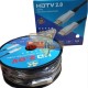 CABLE HDMI 2.0 4K 100 MTS. M/M, FIBRA OPTICA, CONEC. BAÑO ORO.