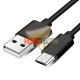 CABLE MICRO USB A USB 2 MTS. NEGRO.